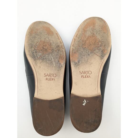 Franco Sarto Flexa Gala Women's Black leather Loafers size US7.5M EU38 - Picture 7 of 12